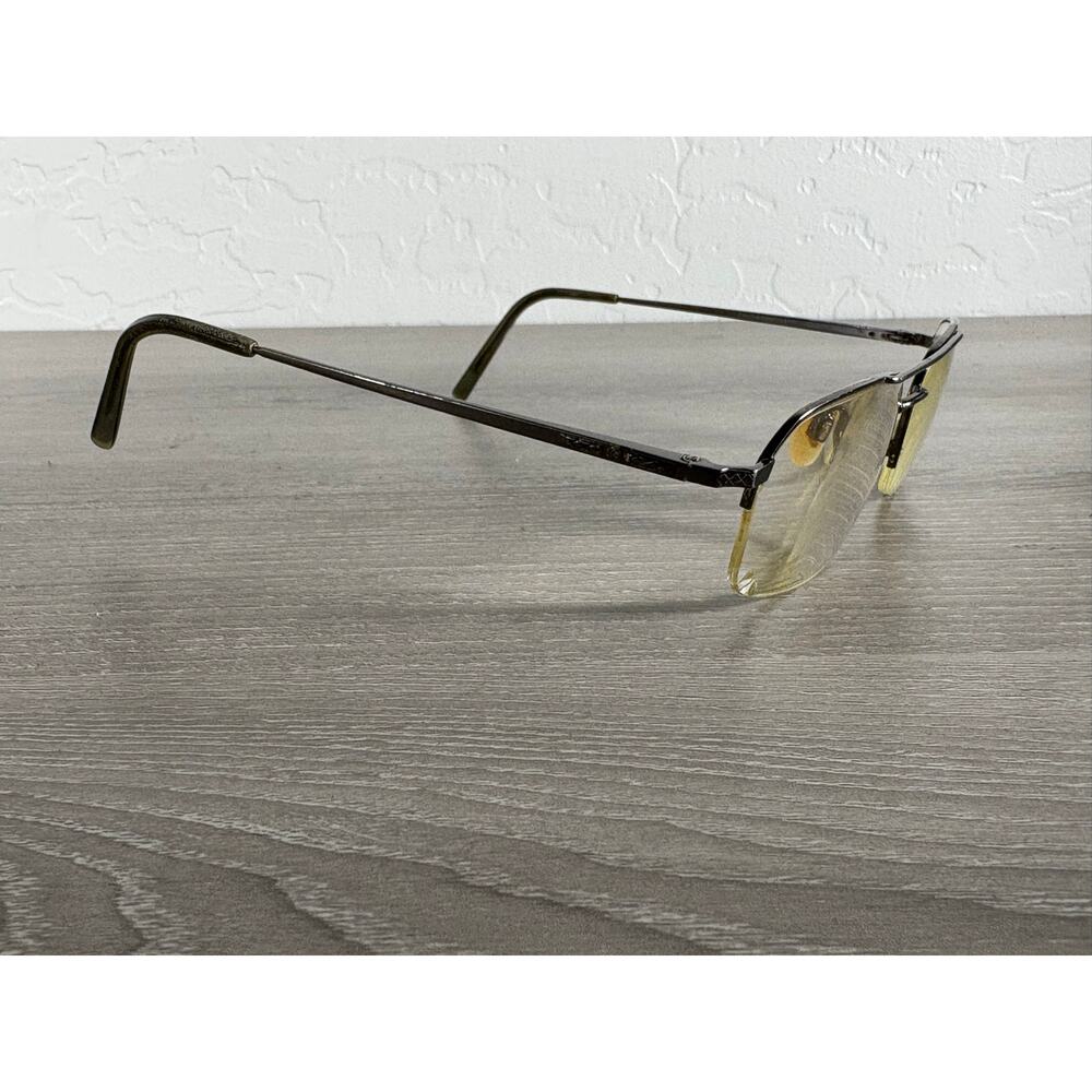 Vintage‎ Stetson 223 Zyloware Eyeglasses Frames Men’s Rectangular Half Rim Metal